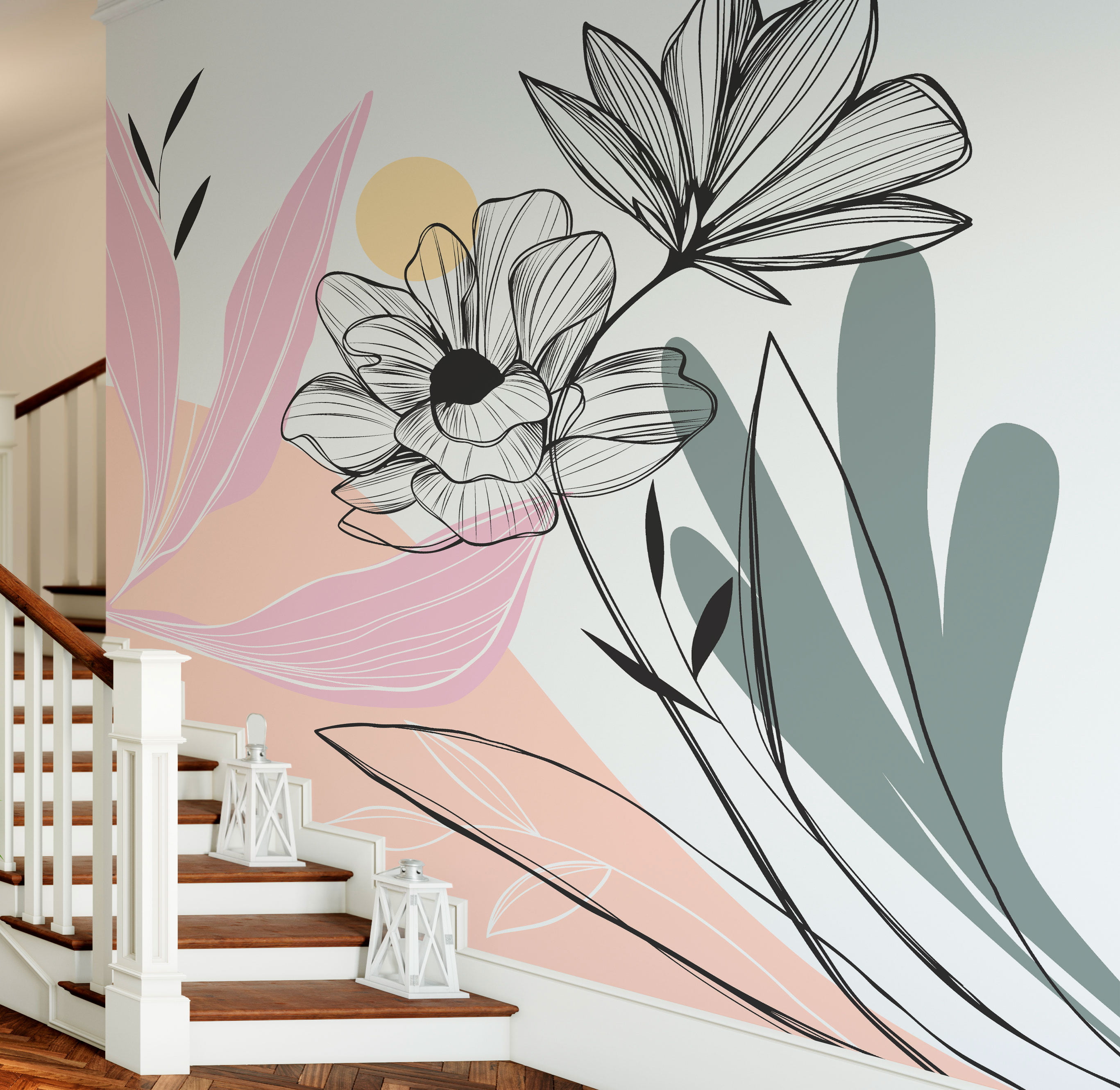 Papel de Parede Infantil Floral