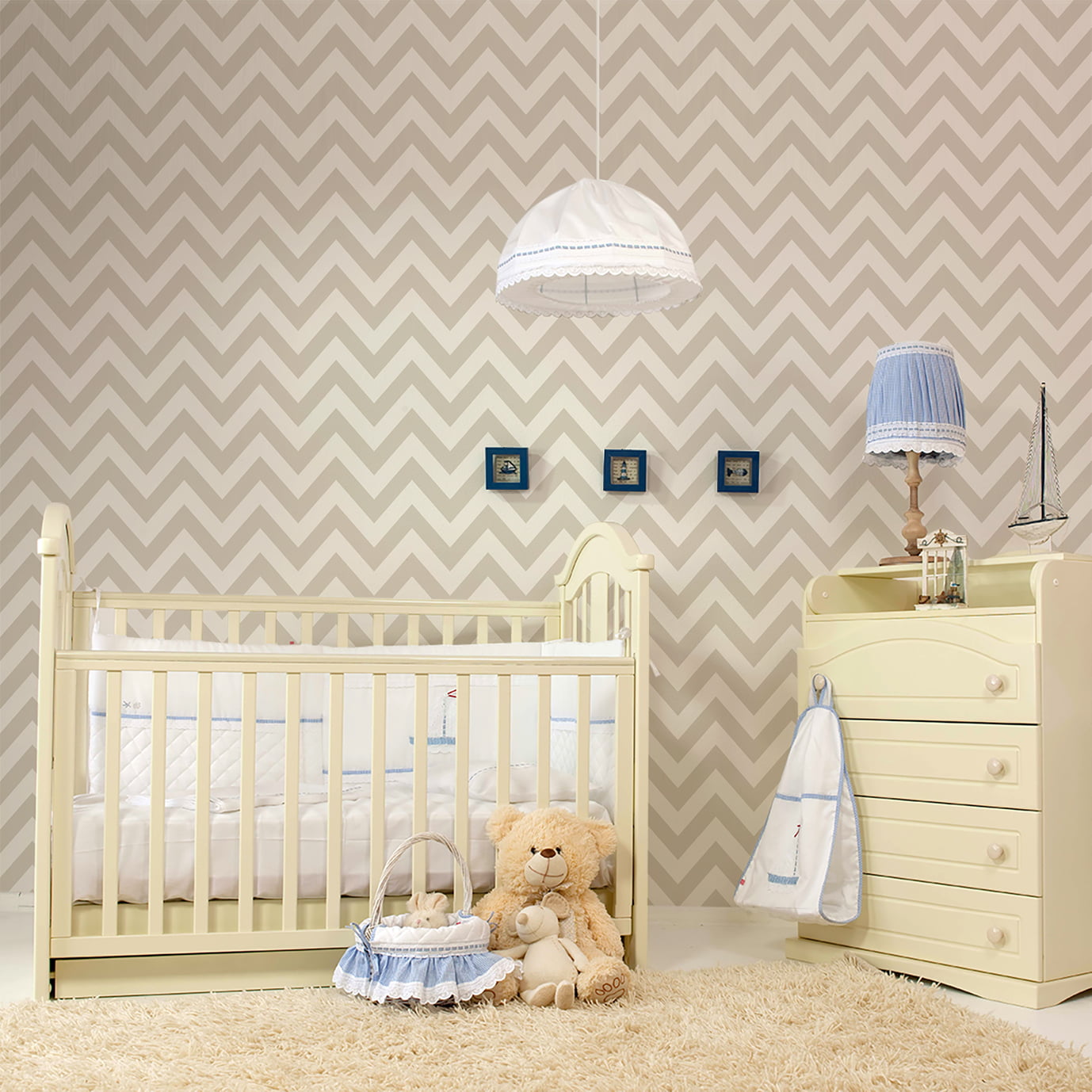 Papel de parede Infantil Chevron
