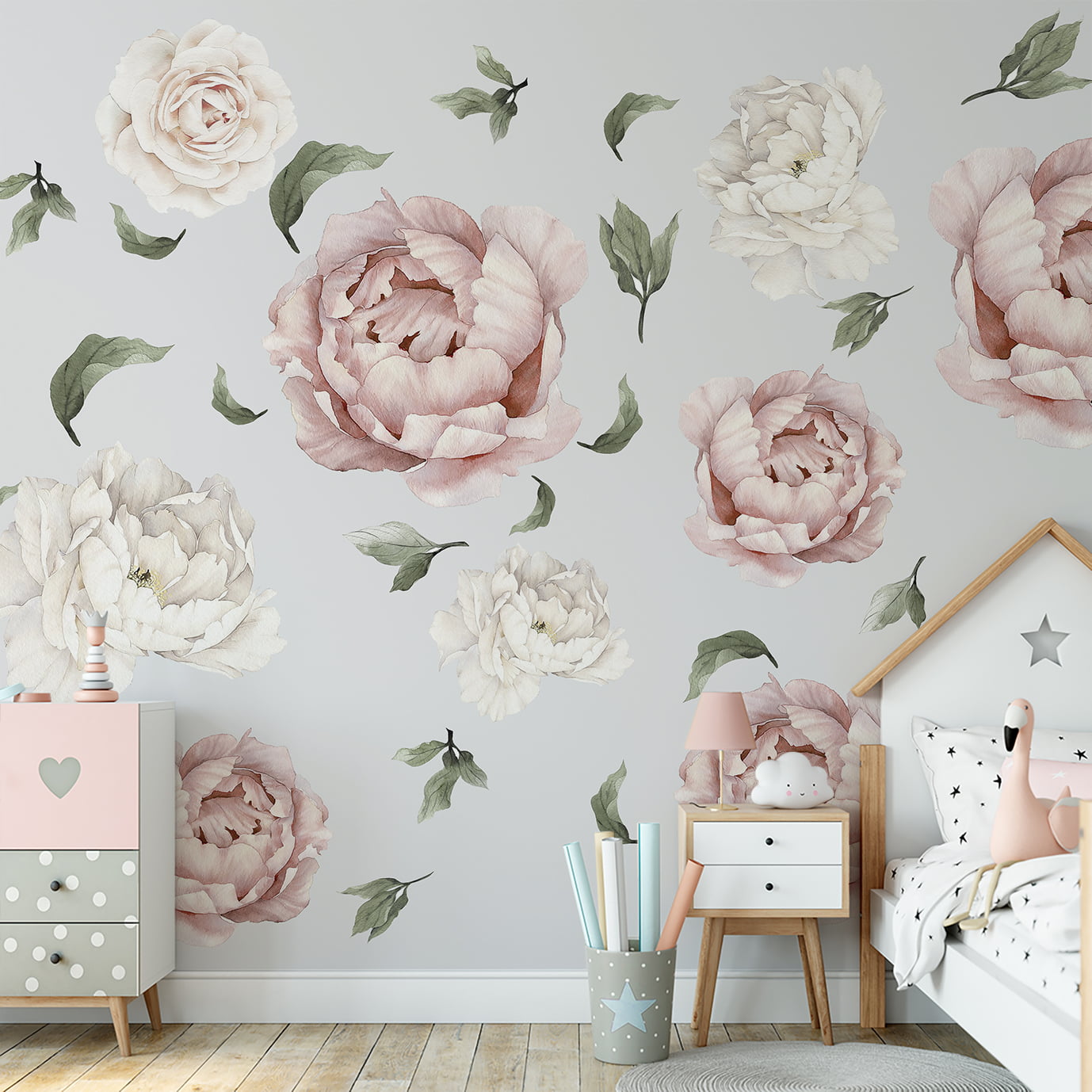 Papel de Parede Infantil Floral