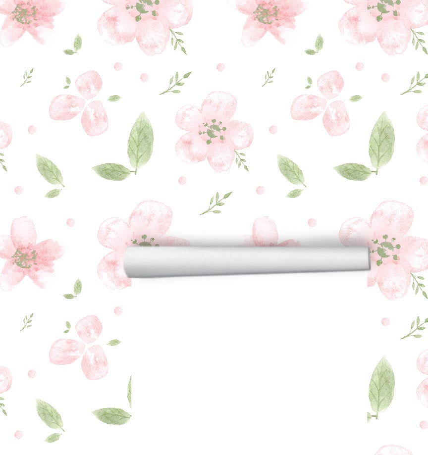 Papel de Parede Flores Jardim Delicado Infantil Colorido 3m