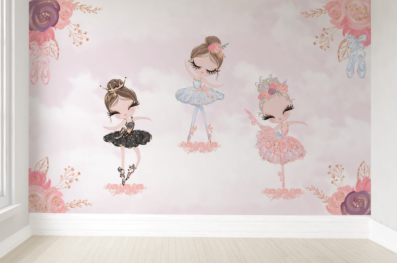 Papel de Parede Infantil Bailarina