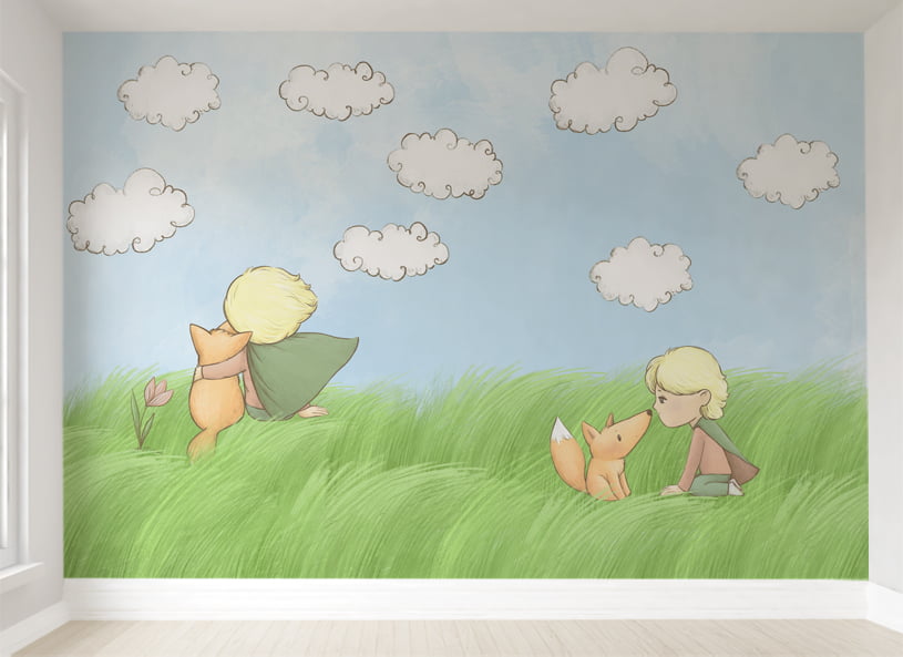 Papel de Parede Infantil Pequeno Príncipe