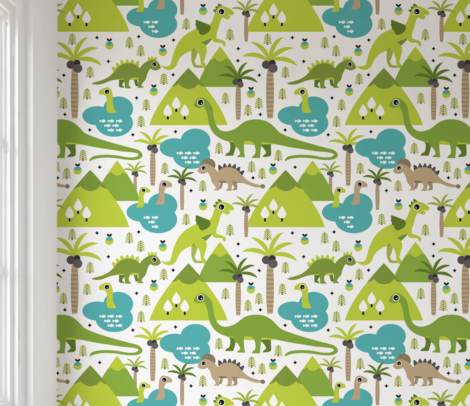 Papel de Parede Dinossauros Infantil