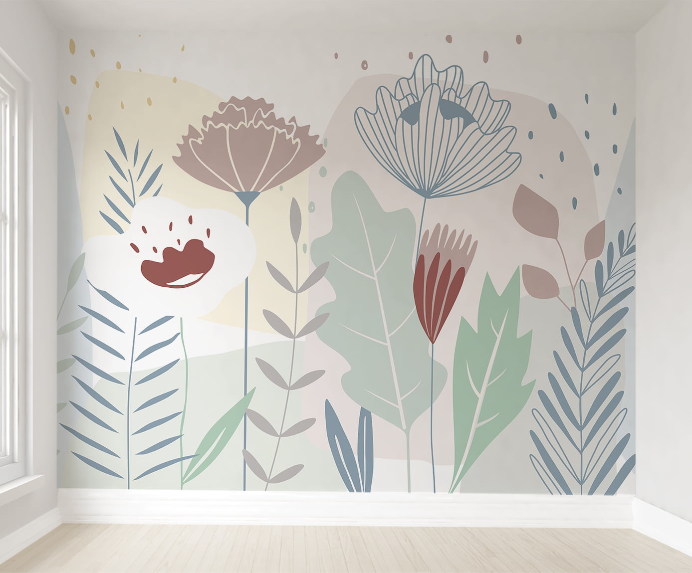 Papel de parede Floral Infantil