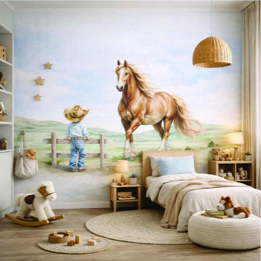 PAPEL DE PAREDE INFANTIL FAZENDINHA