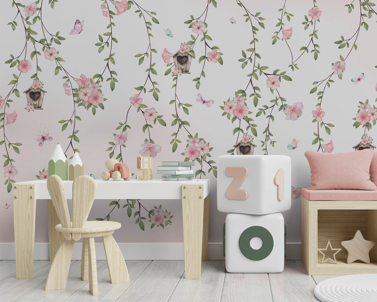 Papel De Parede Jardim Encantado