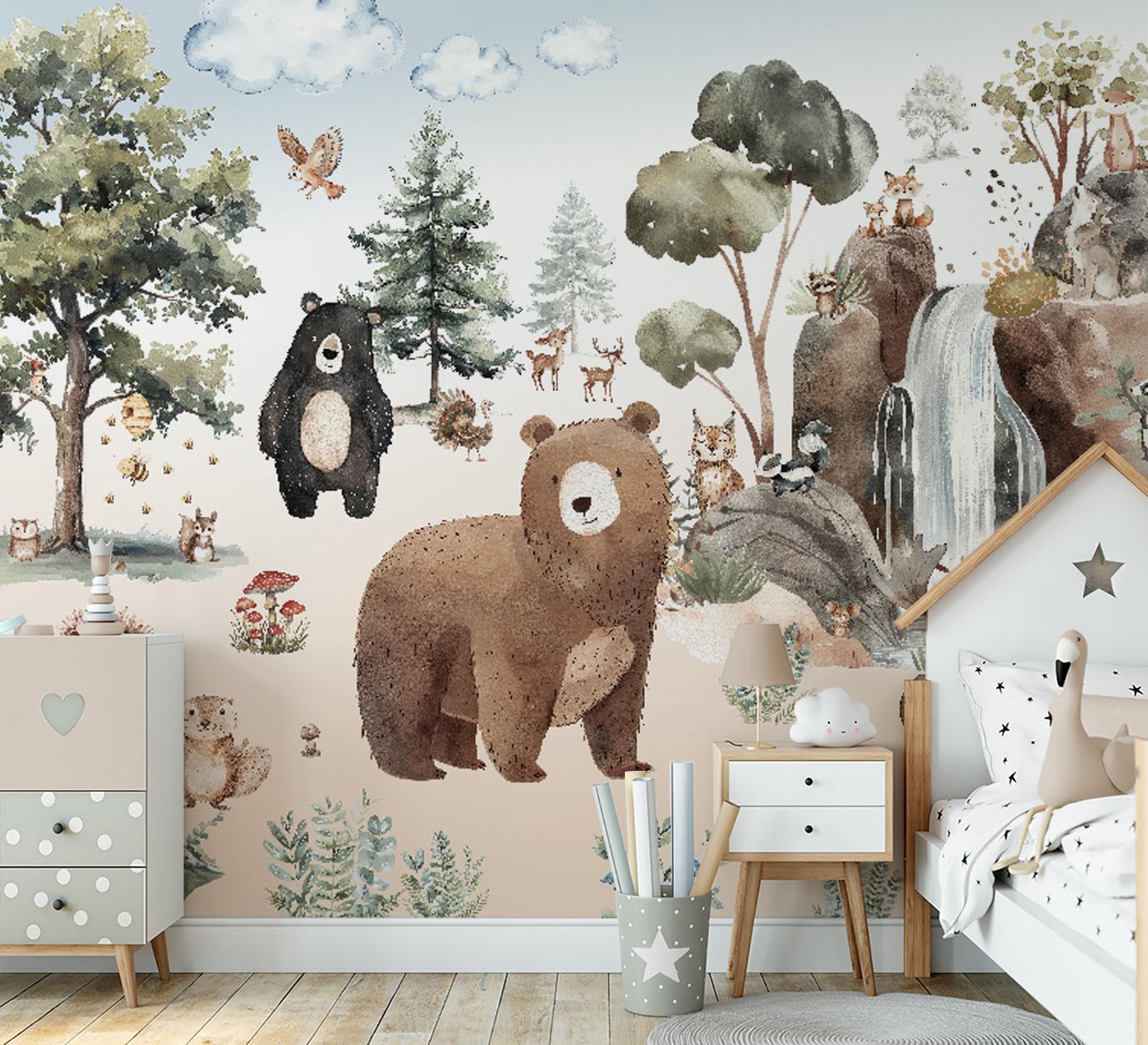 Papel De Parede Safari Floresta