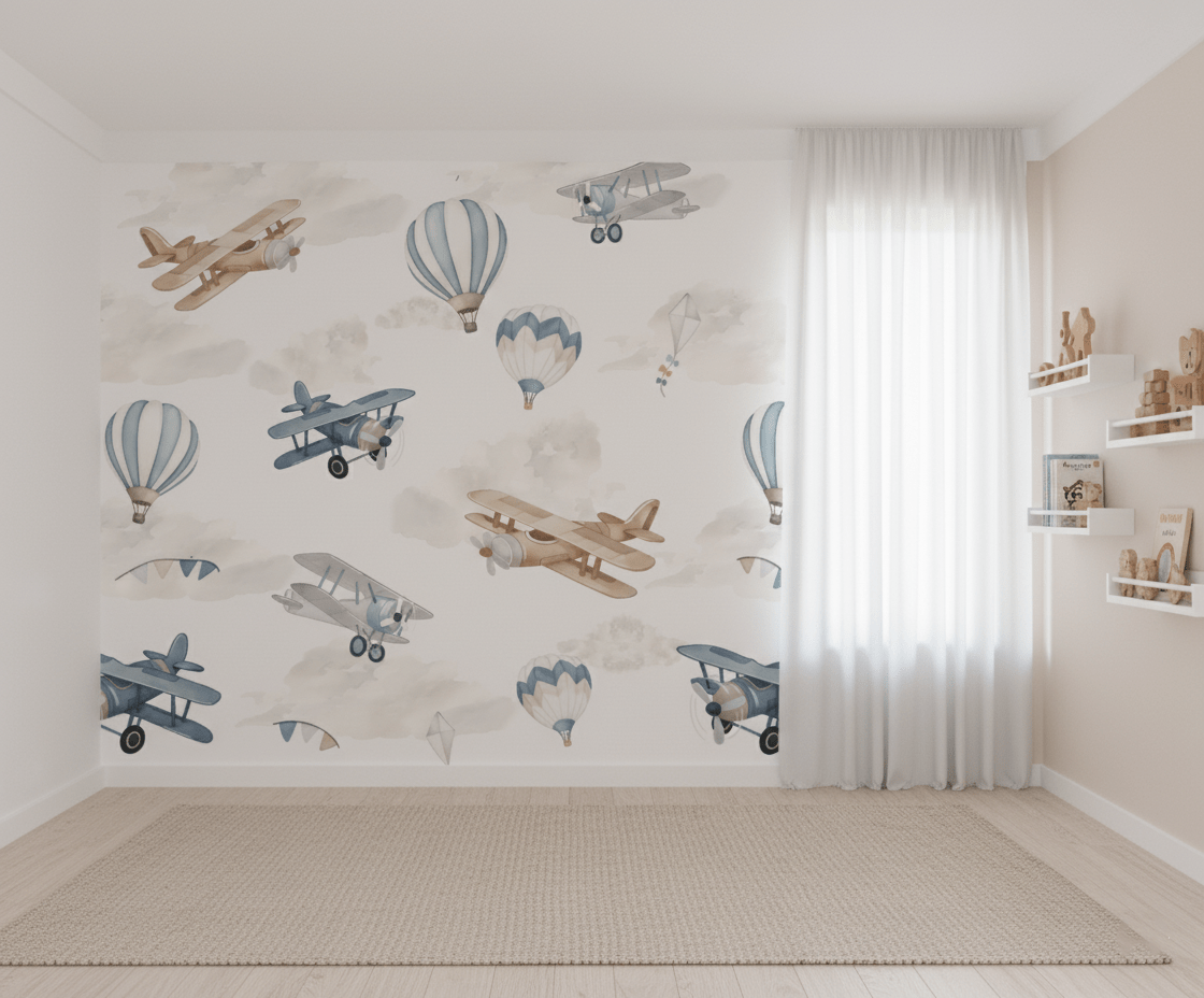 Papel de Parede Pequeno Aviador VR770