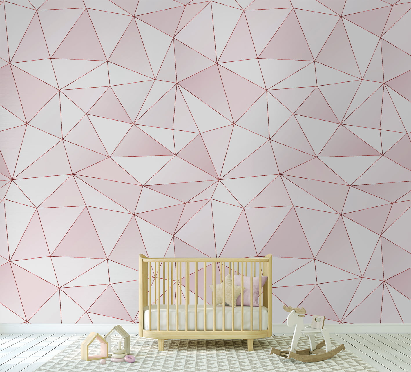 Papel de Parede Zara Rosa