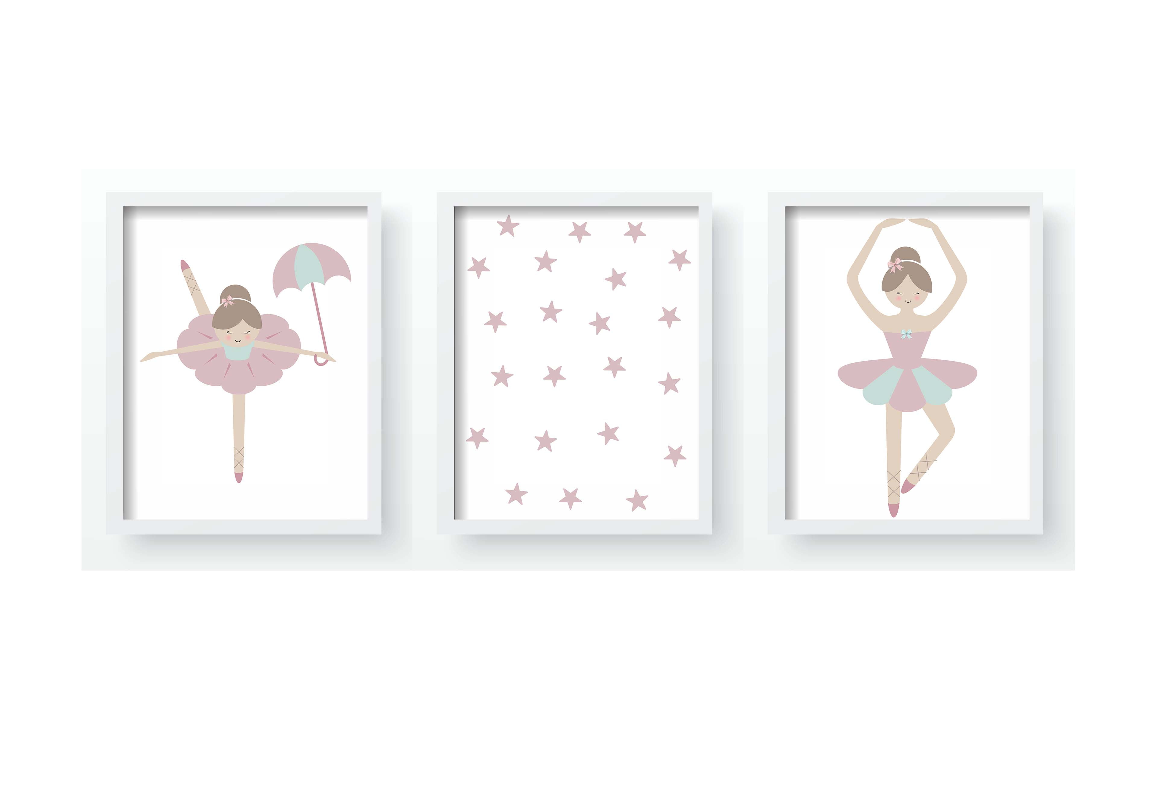 Quadro Decorativo Infantil Bailarina