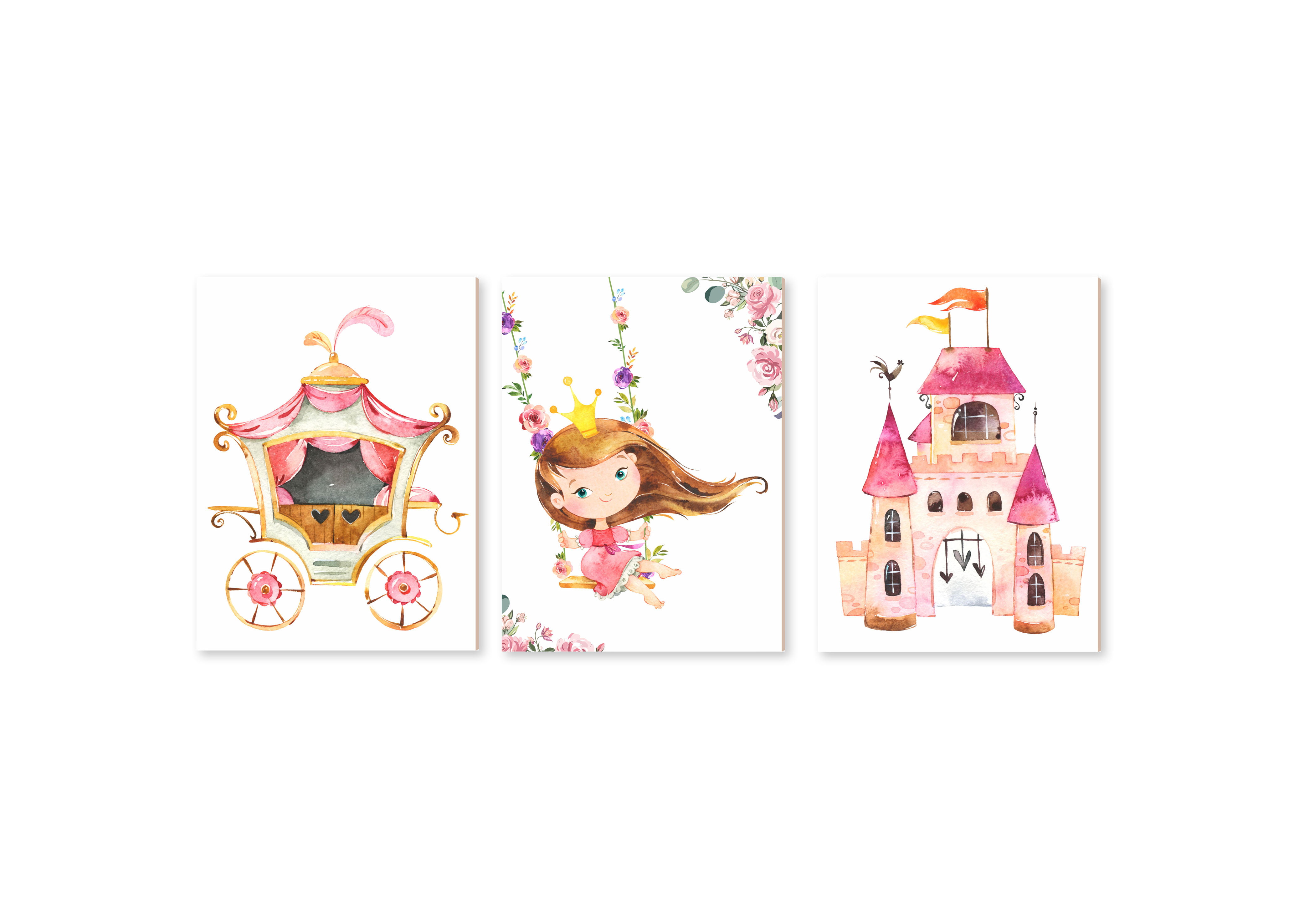 Placas Decorativas Jardim Encantado Princesa - PC345