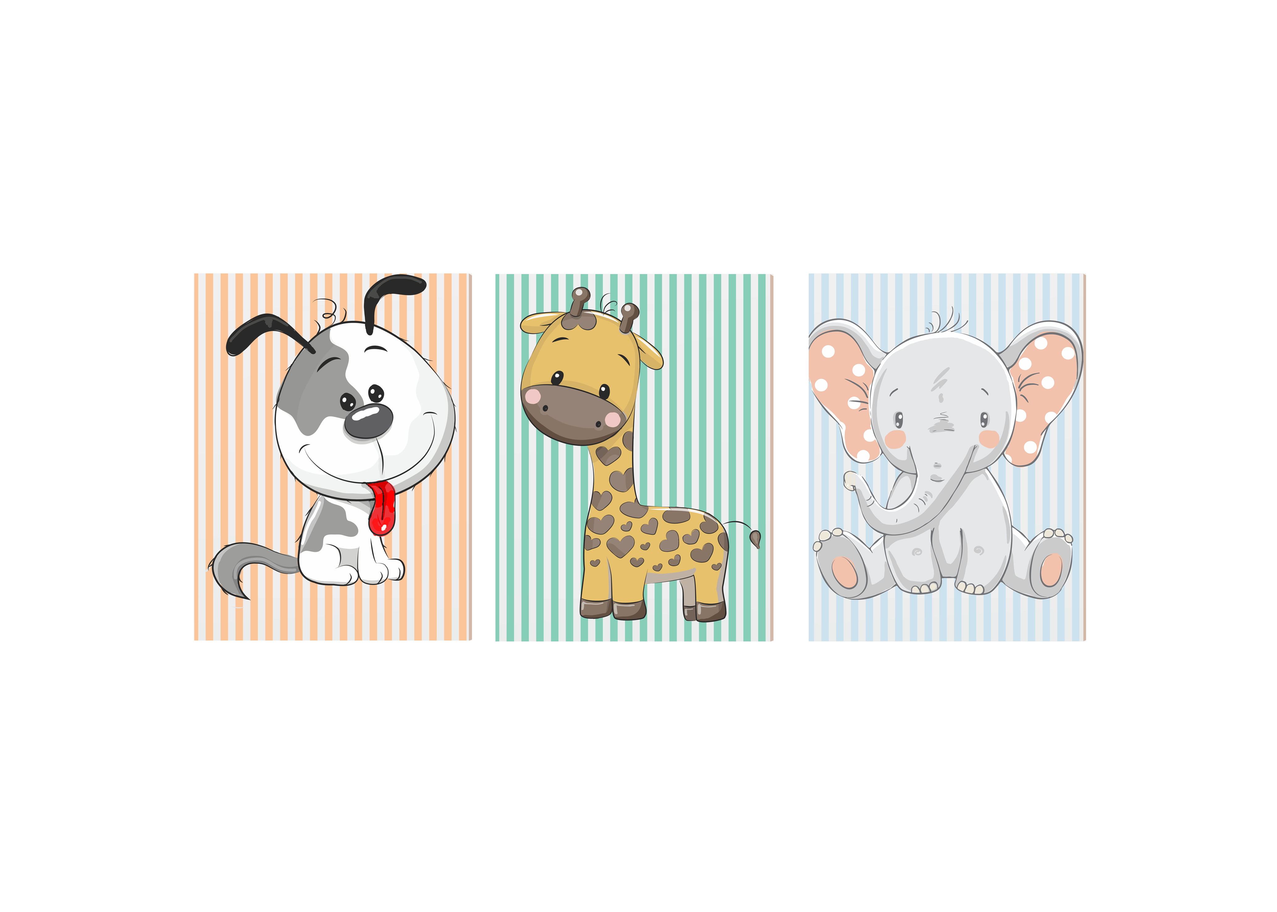 Placas Decorativas Safari Animais - PC01