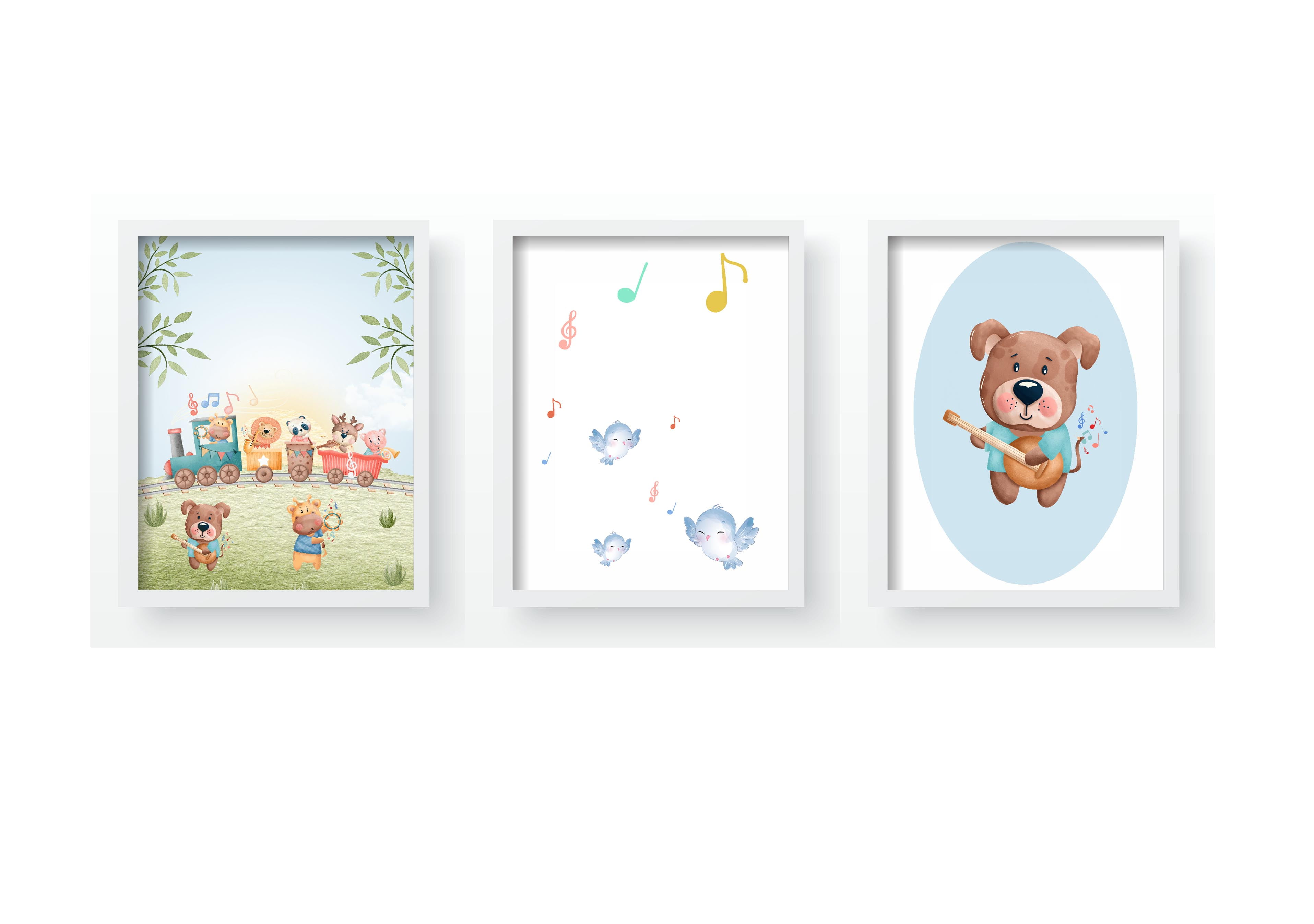 Quadro Decorativo Infantil Safari