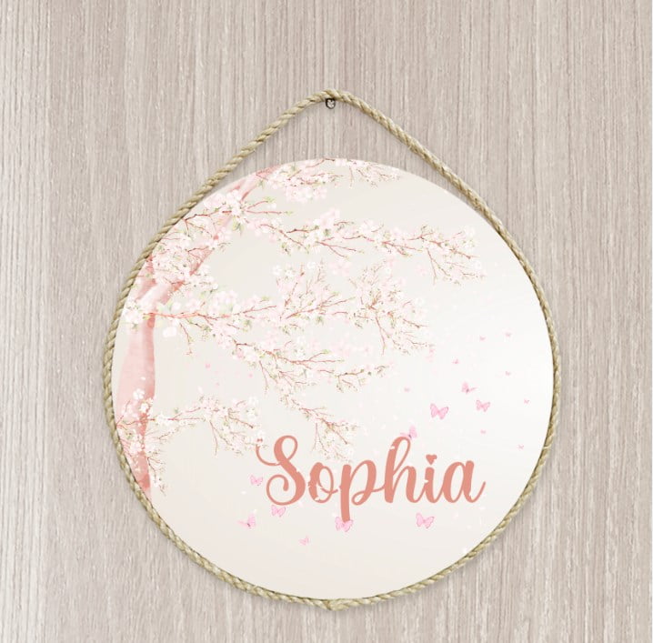 Porta Maternidade Personalizado Infantil Safári Bosque Menina