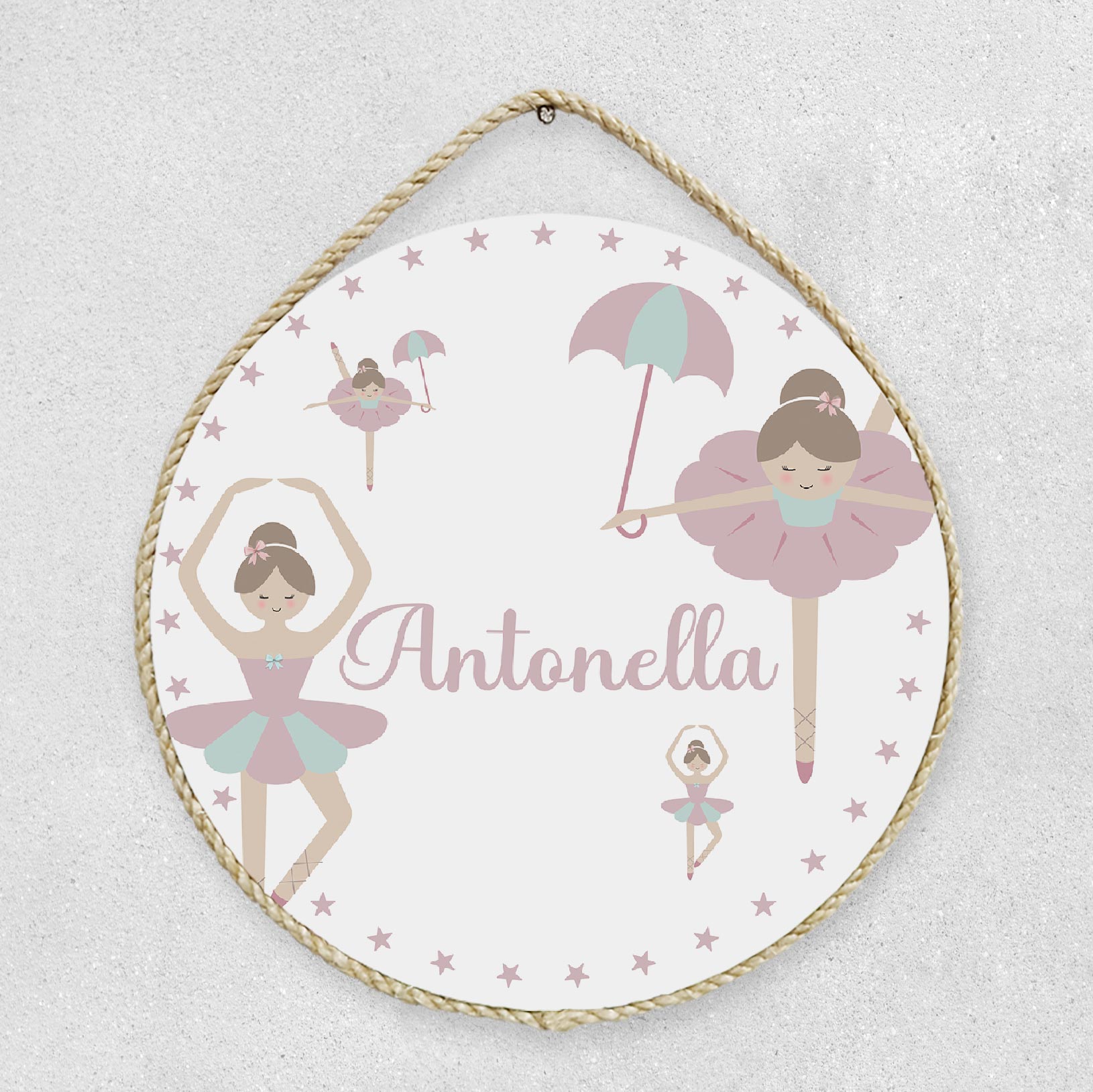 Porta Maternidade Personalizado Infantil Bailarina -PM16