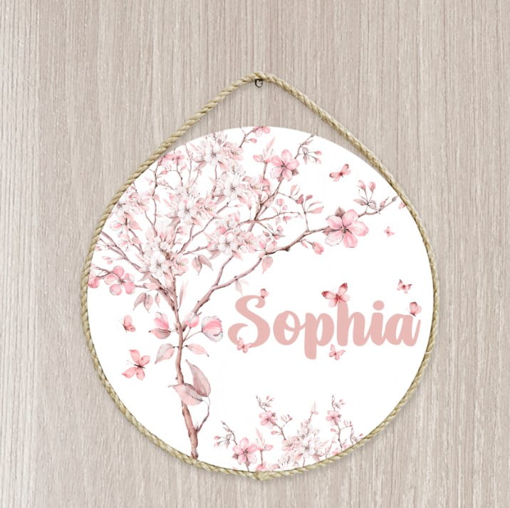 Porta Maternidade Personalizado Infantil Safári Bosque Menina