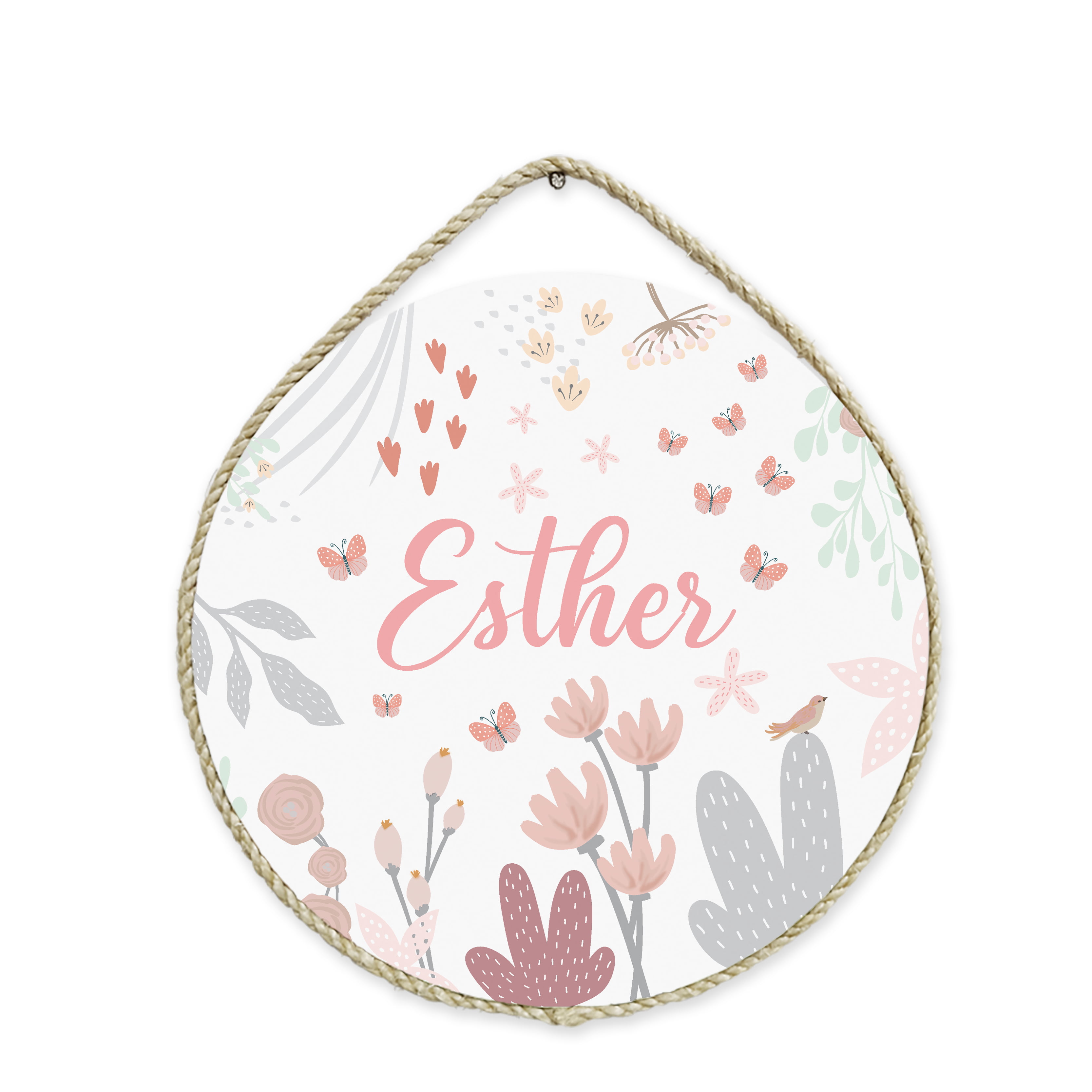 Porta Maternidade Personalizado – Tema Floral Menina