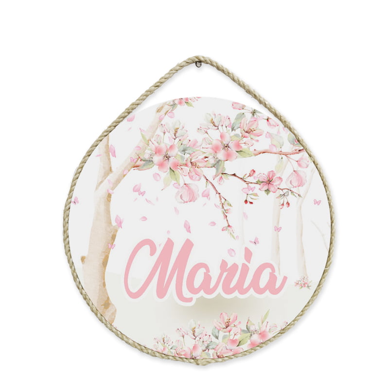 Porta Maternidade Personalizado Infantil Floral - PM423