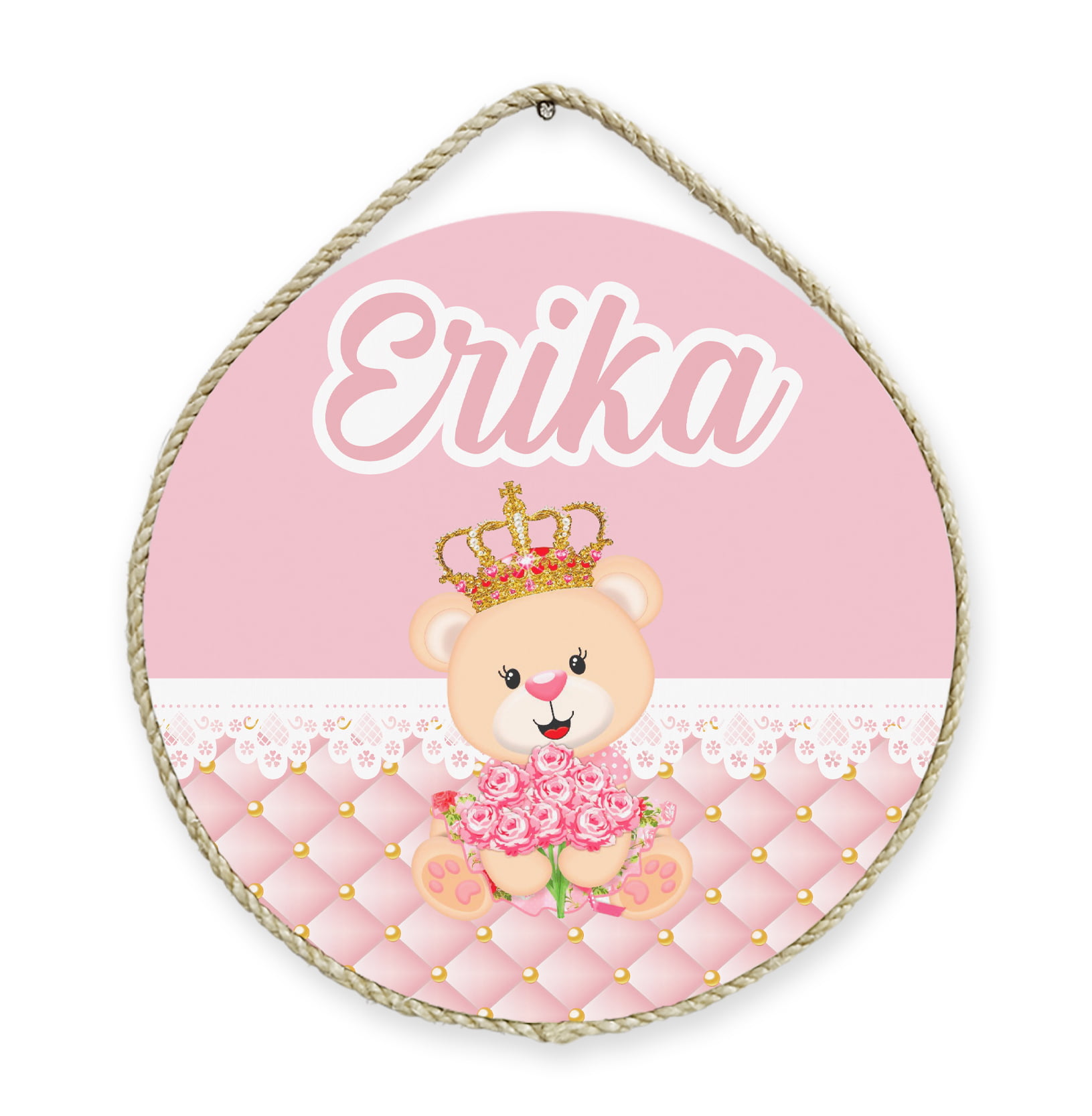 Porta Maternidade Personalizado Infantil Safári Bosque Menina
