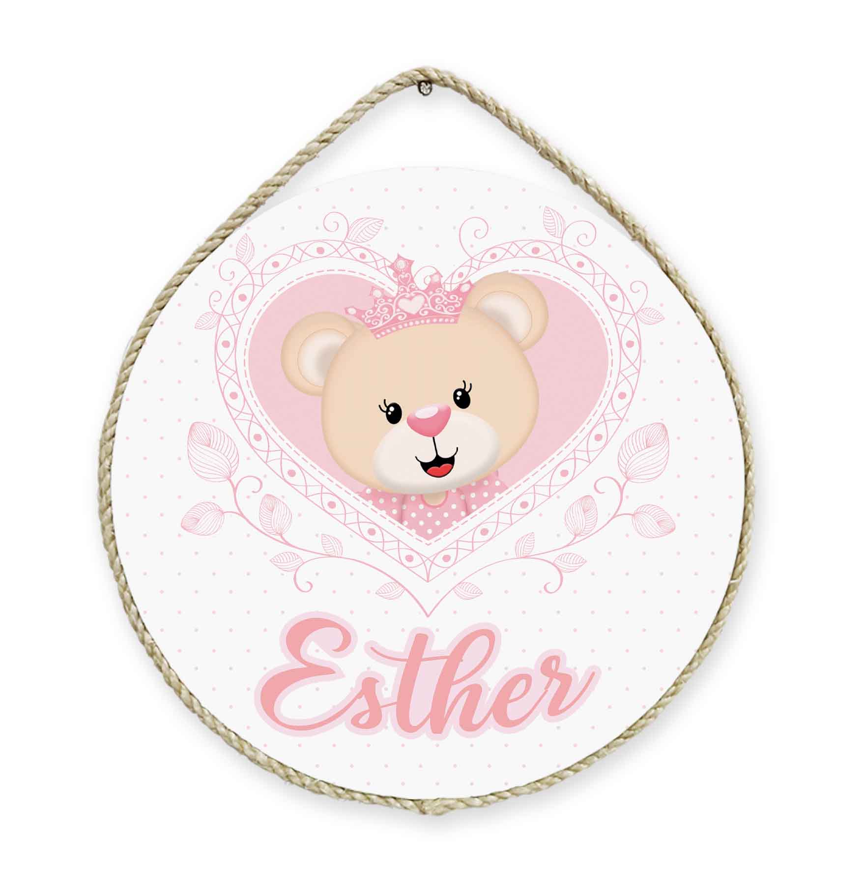 Porta Maternidade Personalizado Infantil Safári Bosque Menina