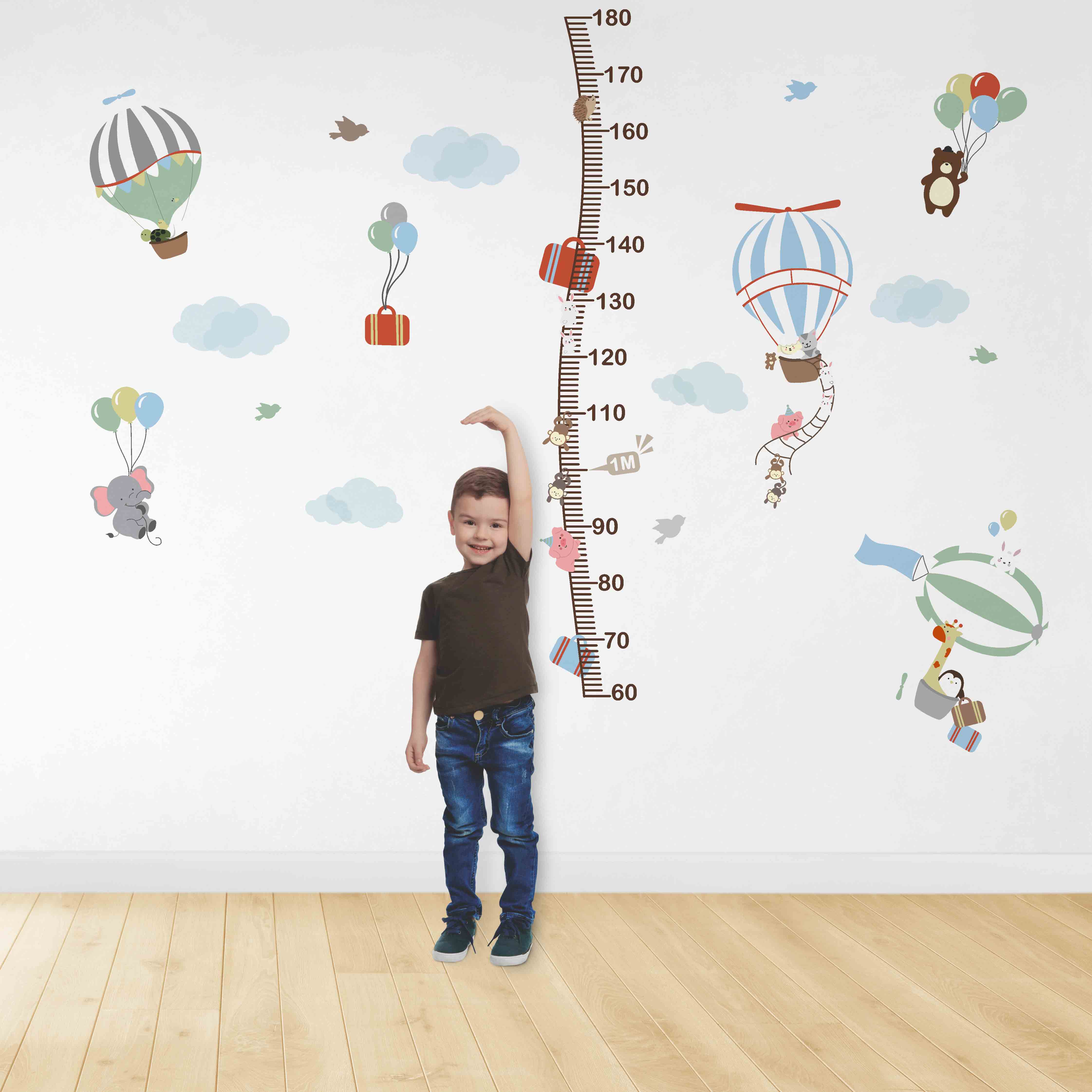 Régua do Crescimento Balões Coloridos