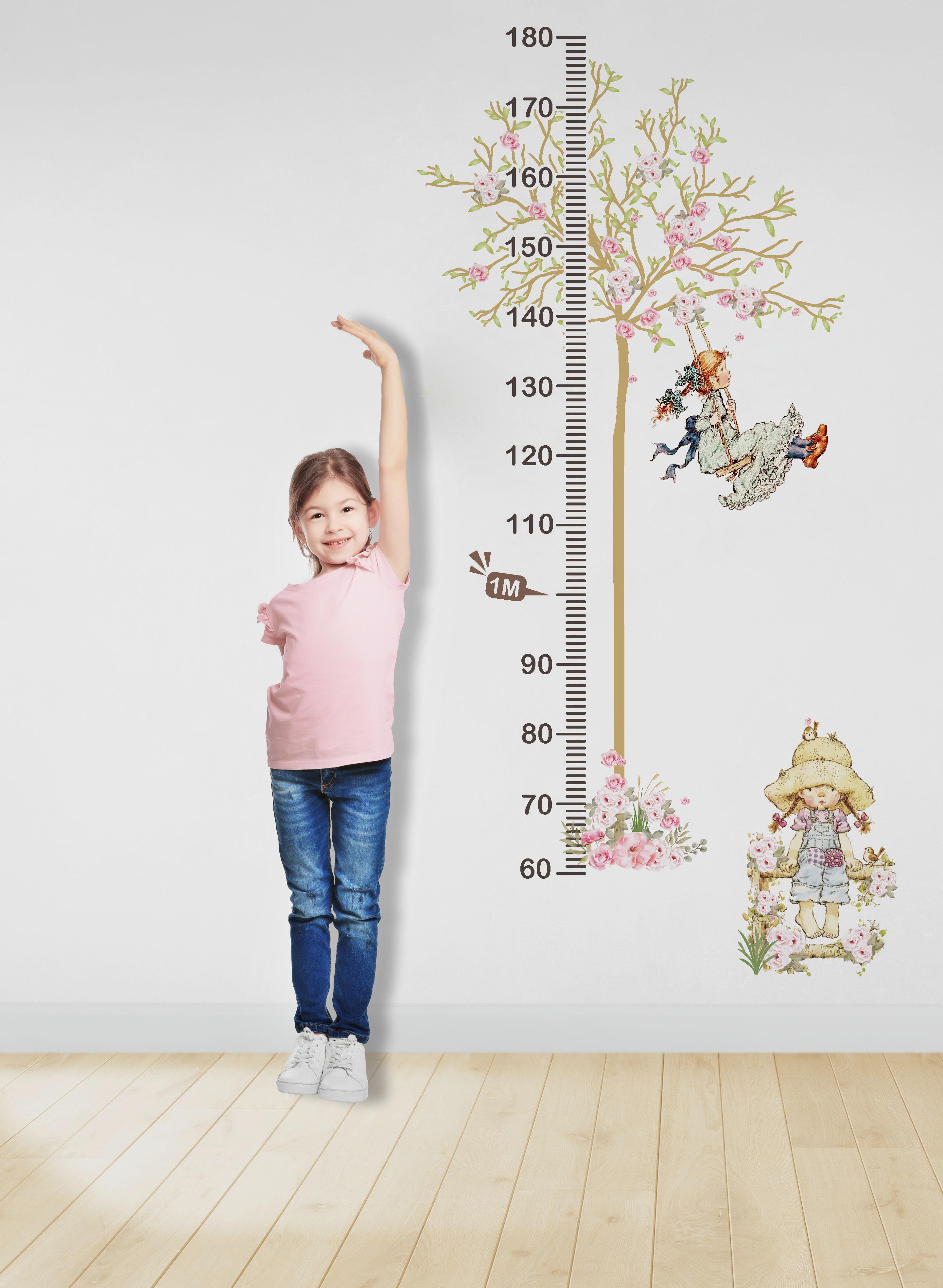 Régua de Crescimento Infantil Menina Floral Delicada - RG11