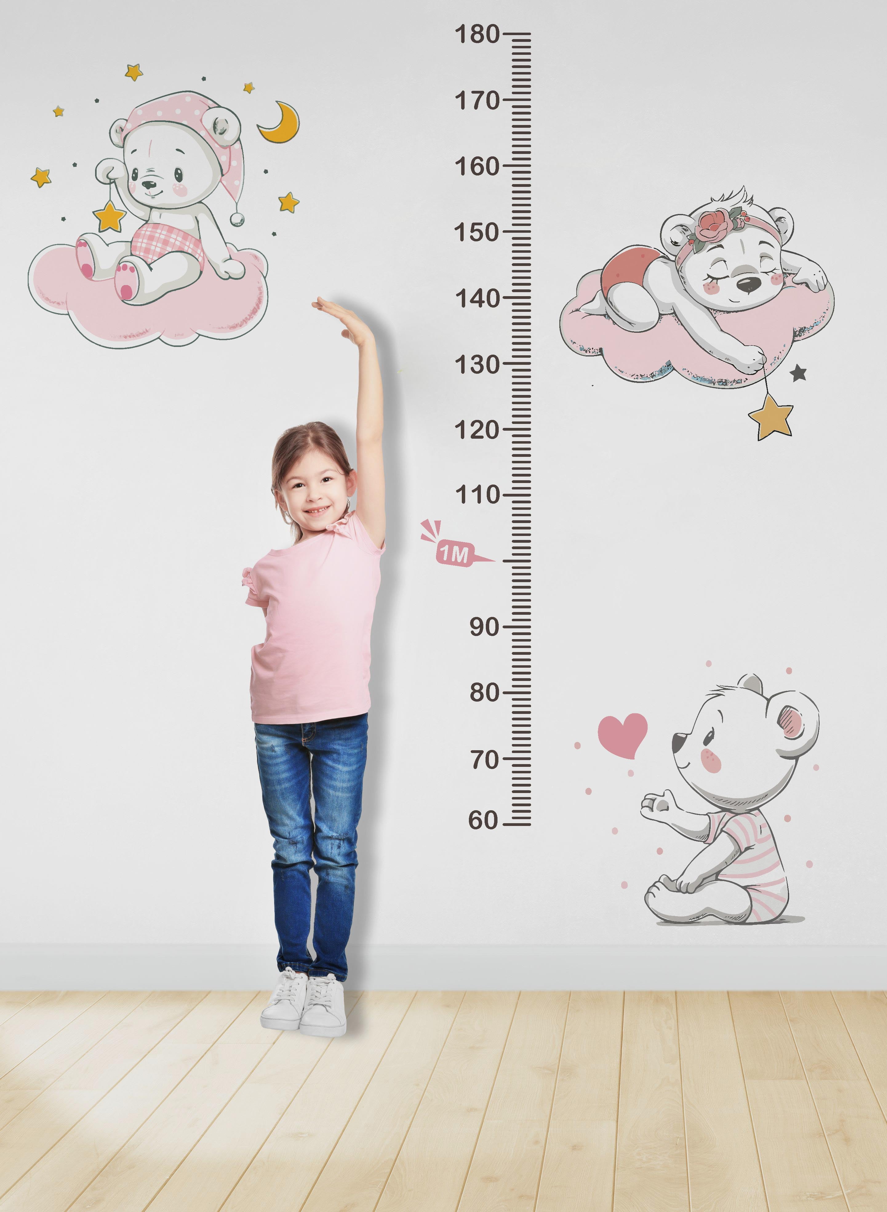 Régua do Crescimento Ursinha nas Nuvens