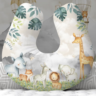 Almofada de Amamentação Travesseiro Safari Kit Berço - AM50 - Cópia (1)