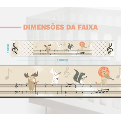 Faixa Decorativa Animais música infantil