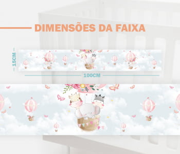 Faixa Decorativa Infantil Bebê Papel de Parede Safári Balões FX25 Papel de parede  infantil, Enxovais para Bebê, Kits Berço, Kit Cama, faixa decorativa, régua do crescimento, quadros decorativos infantil.