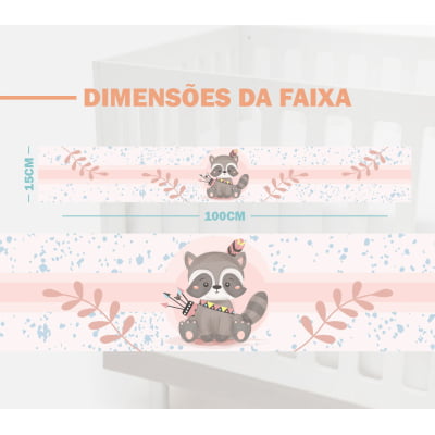 Faixa Decorativa Infantil Flores Tons Pastéis 