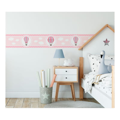 Faixa Decorativa para Quarto de Bebê Balões