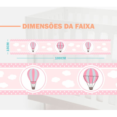 Faixa Decorativa para Quarto de Bebê Balões