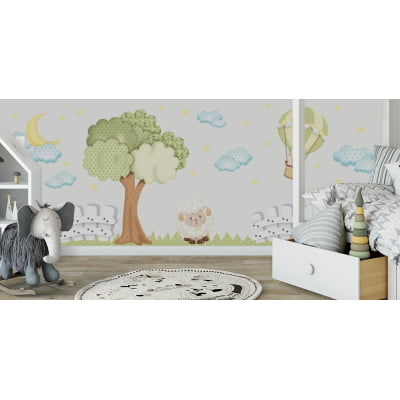 Papel de Parede Infantil Ovelhas - VR458