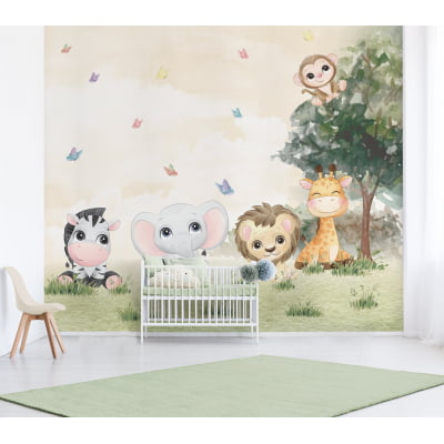 Papel de Parede Infantil Safari Baby - VR428