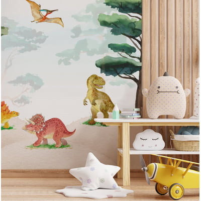 Papel de parede Infantil Safari Dinossauros