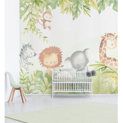 Papel de Parede Infantil Safari Natureza - VR468