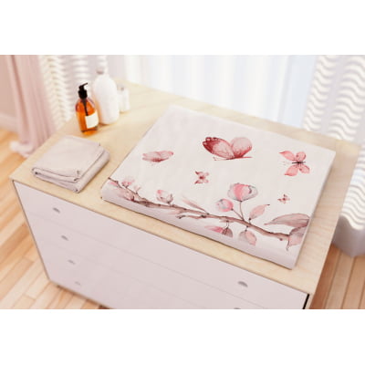 Trocador de Bebê Infantil Menina Árvore Floral Borboletinha - TR425