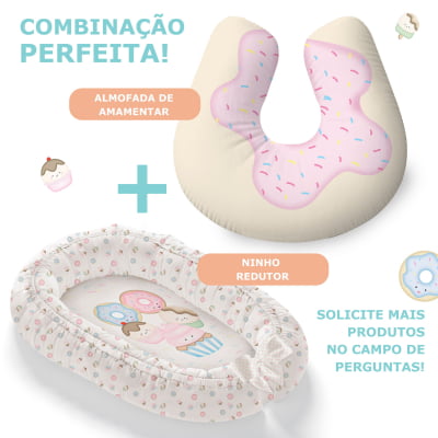 Kit Berço Enxoval de Bebê Docinho Cupcake 23 PÇS - KT240
