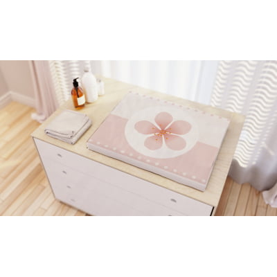 Kit Berço Enxoval de Bebê Floral Rose