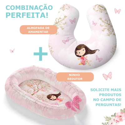 Kit Berço Enxoval de Bebê Menina no Balanço - 23 Peças