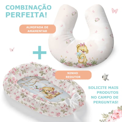 Kit Berço Enxoval de Bebê Ursinha no Balanço 