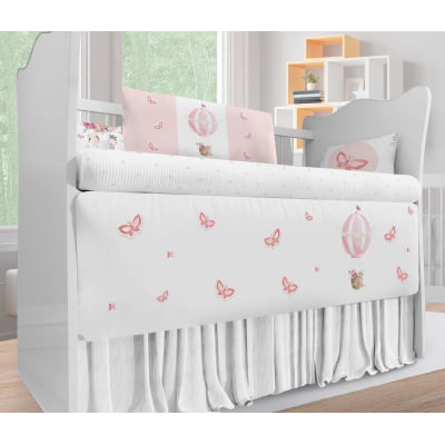 Kit Berço Enxoval de Bebê Safari Balões Rosa Menina KT25B Papel de parede  infantil, Enxovais para Bebê, Kits Berço, Kit Cama, faixa decorativa, régua do crescimento, quadros decorativos infantil.