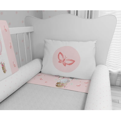 Kit Berço Enxoval de Bebê Safari Balões Rosa Menina KT25B Papel de parede  infantil, Enxovais para Bebê, Kits Berço, Kit Cama, faixa decorativa, régua do crescimento, quadros decorativos infantil.