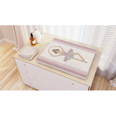 Kit Berço Enxoval de Bebê Bailarina Estrelas Menina KT16 Papel de parede  infantil, Enxovais para Bebê, Kits Berço, Kit Cama, faixa decorativa, régua do crescimento, quadros decorativos infantil.