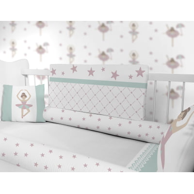 Kit Berço Enxoval de Bebê Bailarina Estrelas Menina KT16 Papel de parede  infantil, Enxovais para Bebê, Kits Berço, Kit Cama, faixa decorativa, régua do crescimento, quadros decorativos infantil.