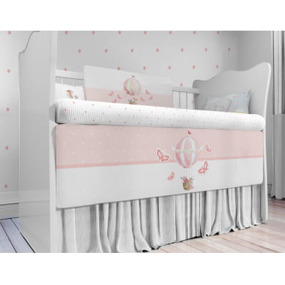 Kit Berço Enxoval de Bebê Elefantes Rosa Menina KT48 Papel de parede  infantil, Enxovais para Bebê, Kits Berço, Kit Cama, faixa decorativa, régua do crescimento, quadros decorativos infantil.