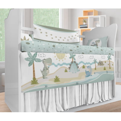 Kit Berço Enxoval de Bebê Safari floresta verde animais - KT723 - Cópia (1) Papel de parede  infantil, Enxovais para Bebê, Kits Berço, Kit Cama, faixa decorativa, régua do crescimento, quadros decorativos infantil.