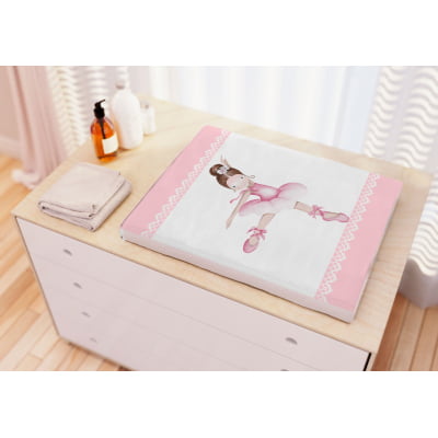 Kit Berço Enxoval de Bebê Bailarina Delicada Rosa Menina KT456 Papel de parede  infantil, Enxovais para Bebê, Kits Berço, Kit Cama, faixa decorativa, régua do crescimento, quadros decorativos infantil.