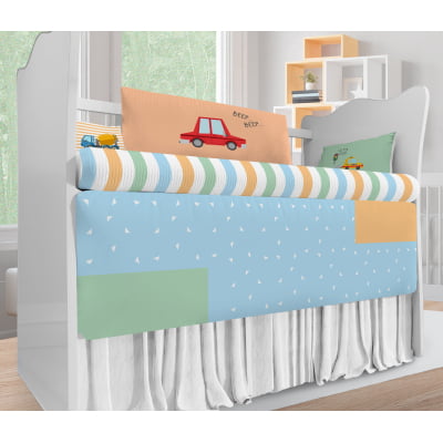 Kit Berço Enxoval de Bebê Carros Menino Azul KT697 Papel de parede  infantil, Enxovais para Bebê, Kits Berço, Kit Cama, faixa decorativa, régua do crescimento, quadros decorativos infantil.